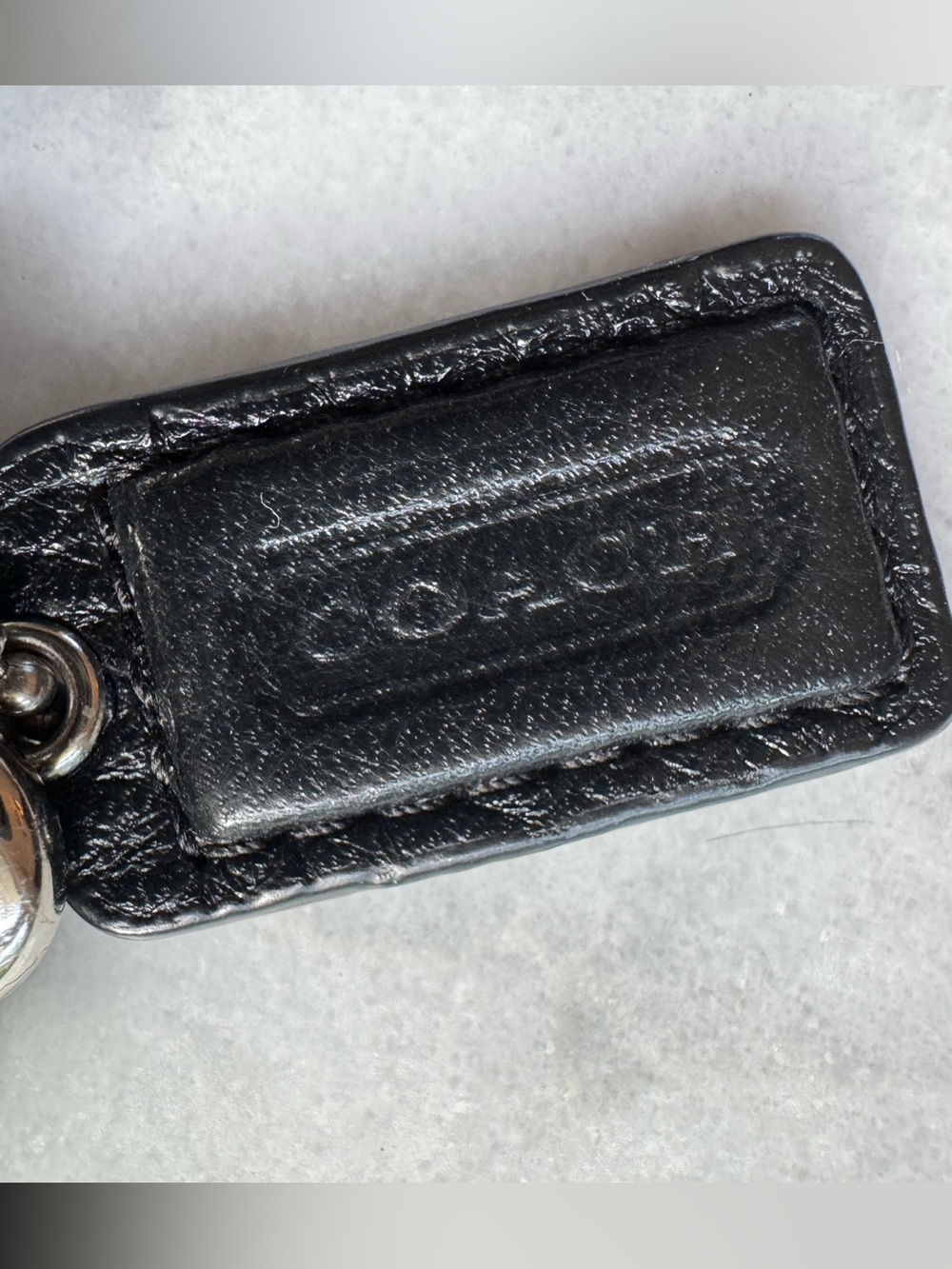 Coach Madison Black Pleated Leather Wristlet Pouch Purple Satin Lining EUC - Picture 3 of 5